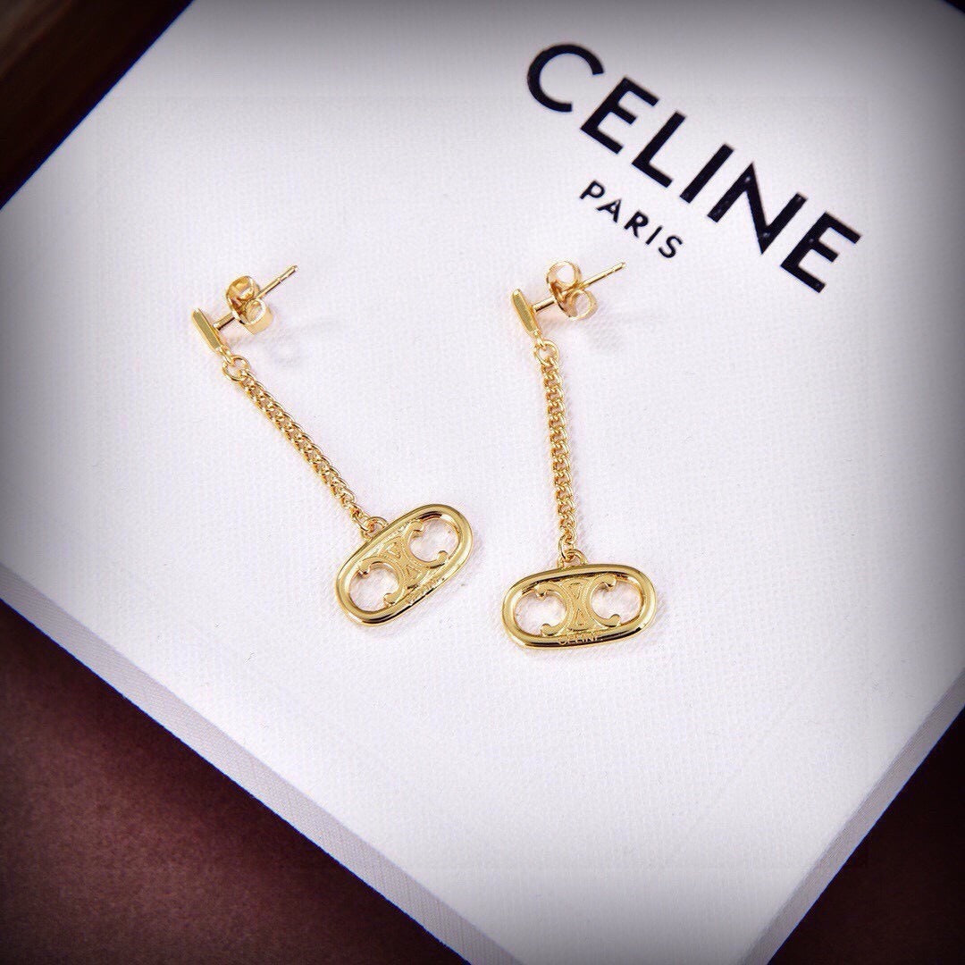 Celine Brass Earrings