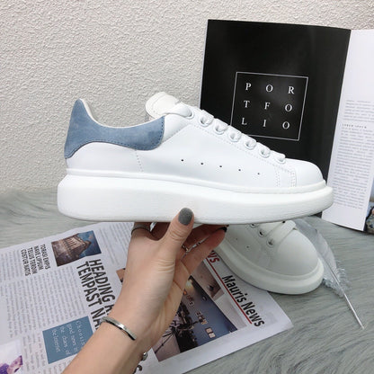Alexander McQueen Lambskin Leather Logo Sneakers