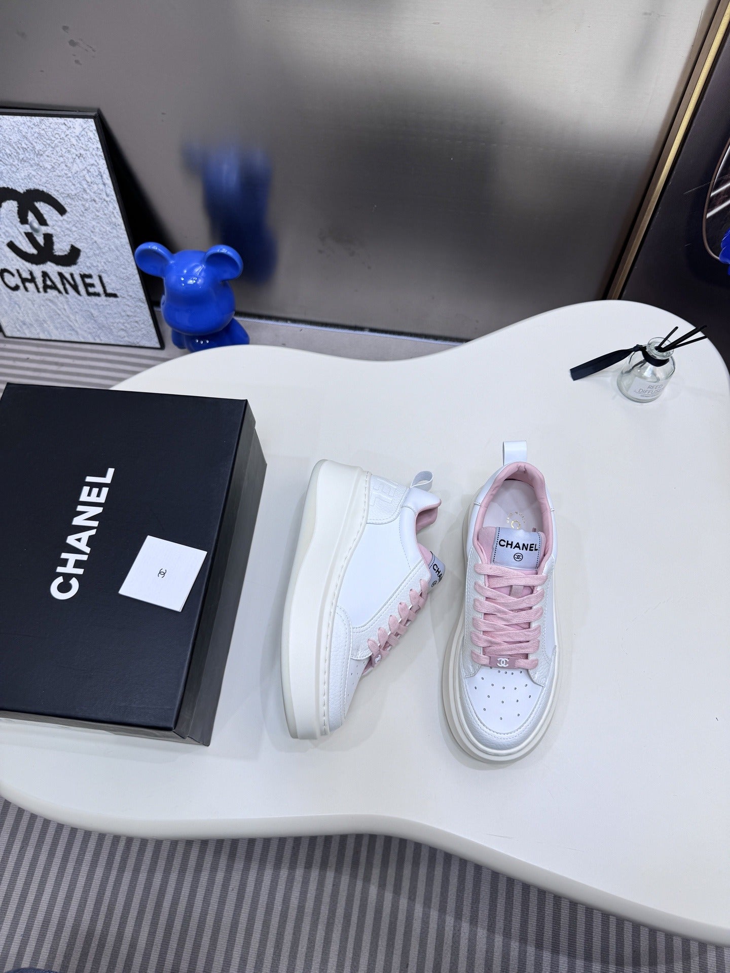Chanel Leather Tennis Shoes