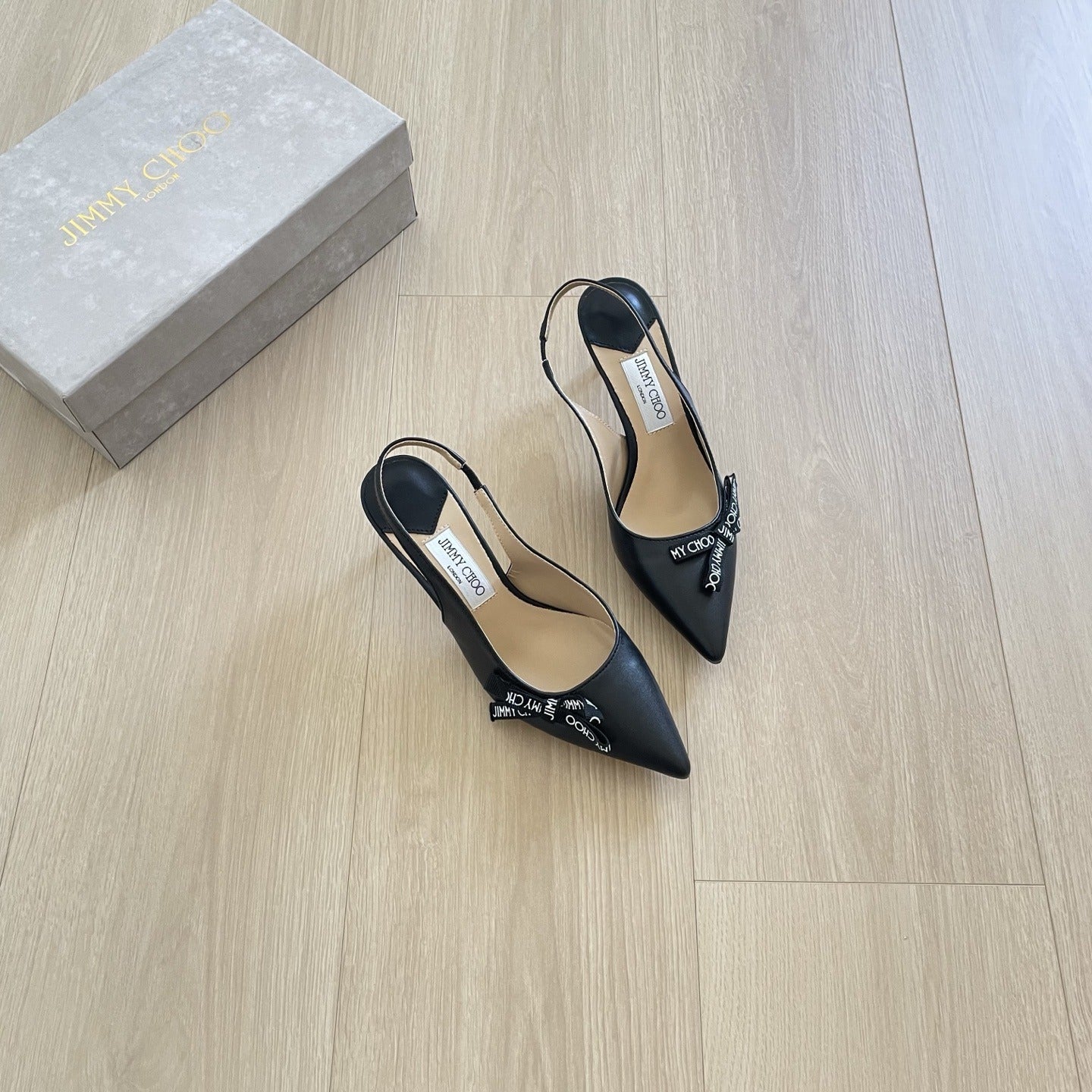 Jimmy Choo Patent Leather Bow Sandals