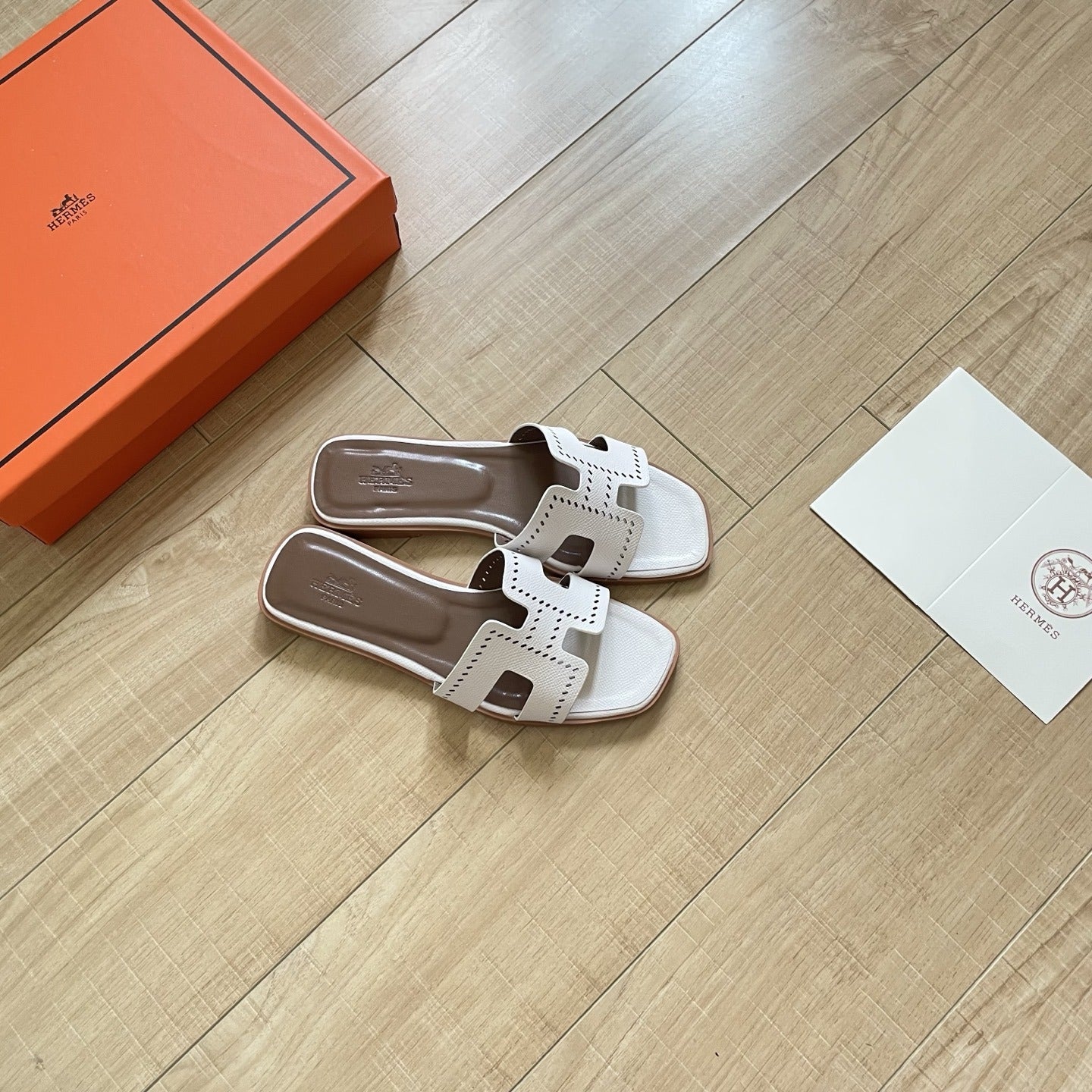 Hermes Leather Slides