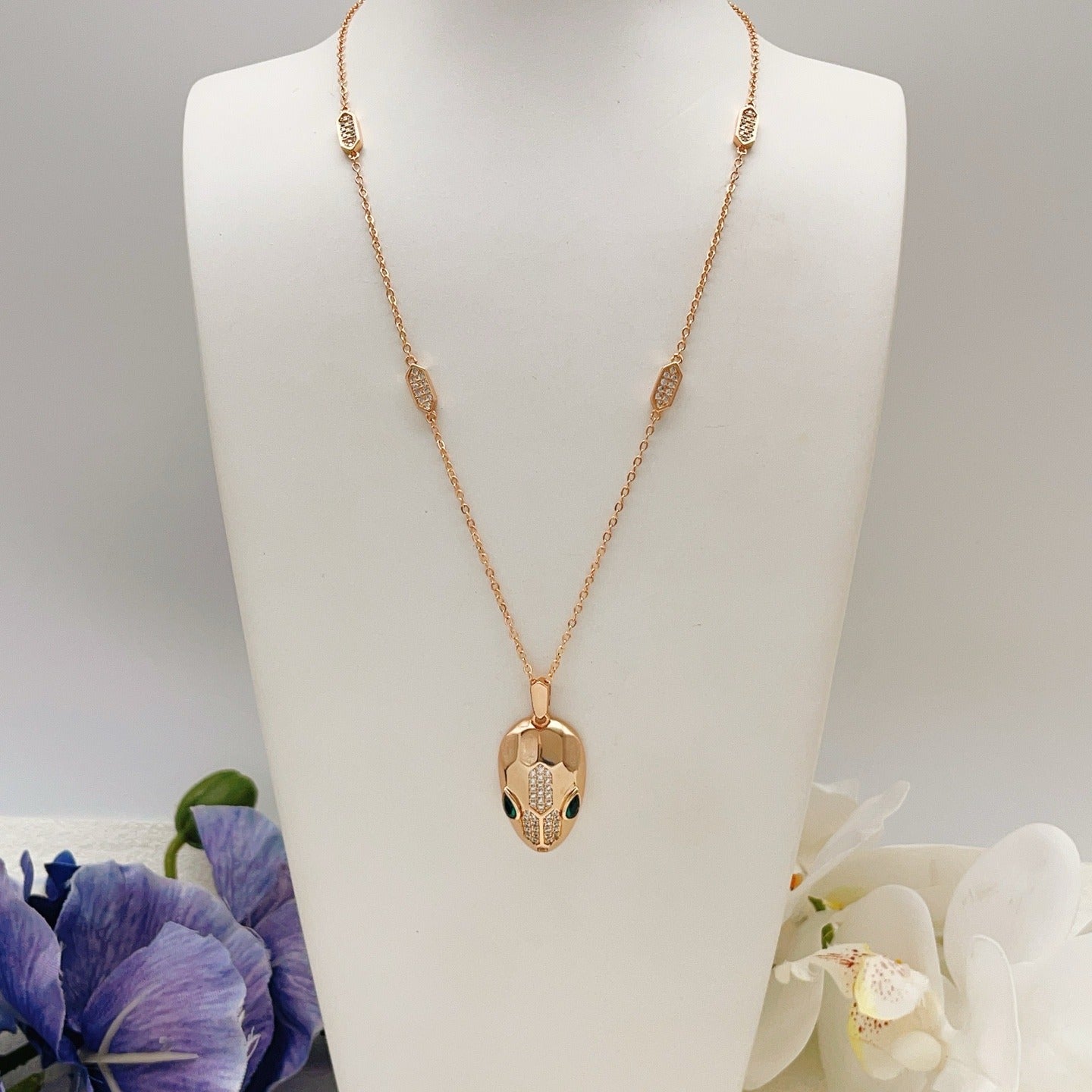 Bvlgari Brass Serpent Necklace