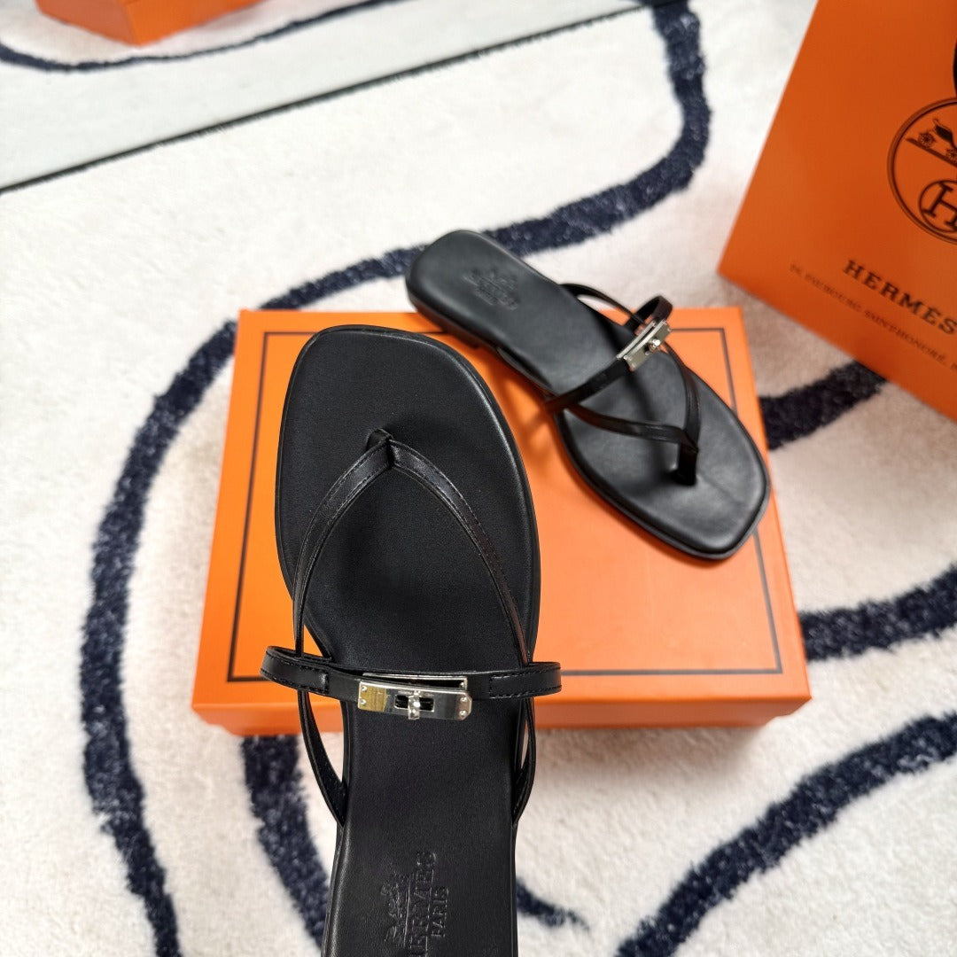 Hermes Leather Logo Slides