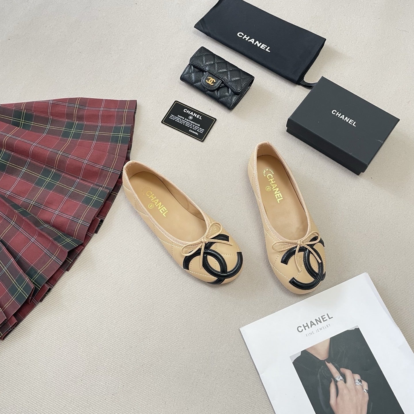 Chanel Leather Ballet Flats