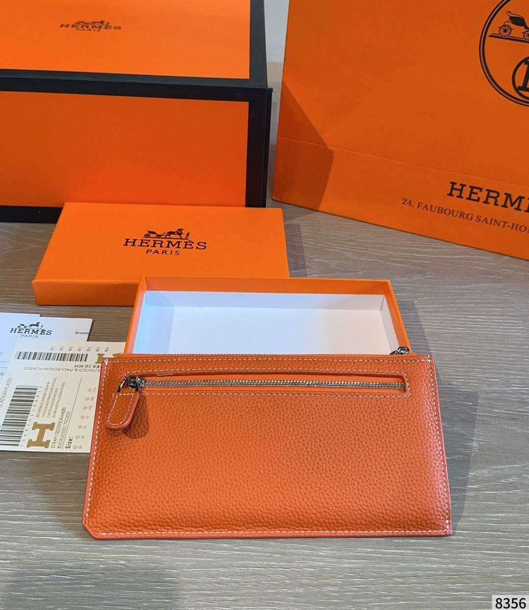 Hermes White Wallet