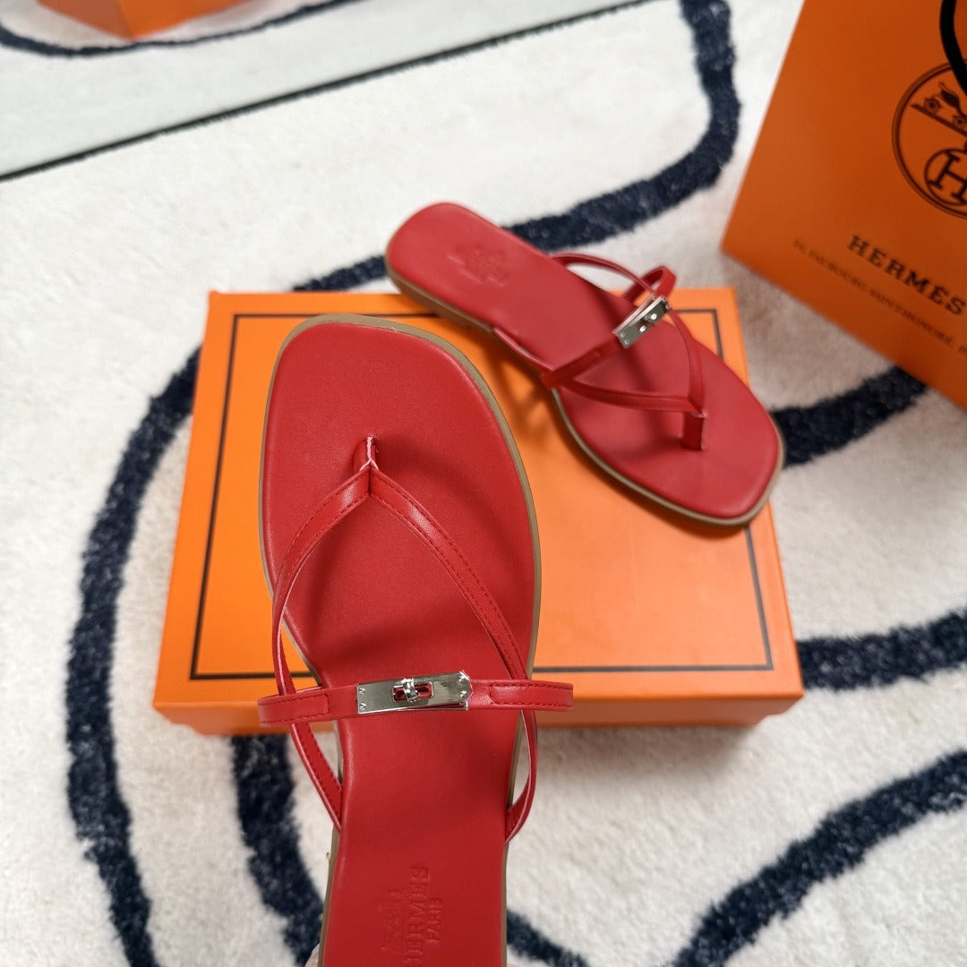 Hermes Leather Logo Slides
