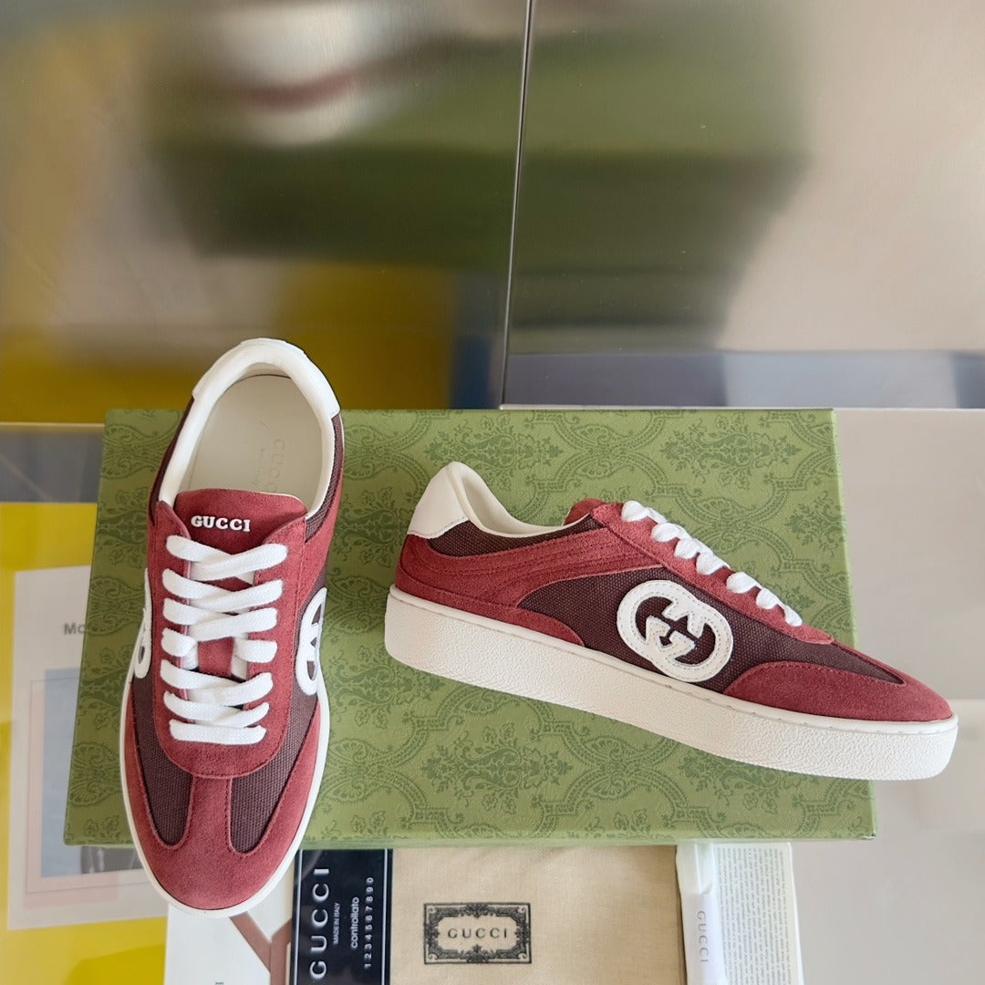 Gucci Leather Logo Sneakers