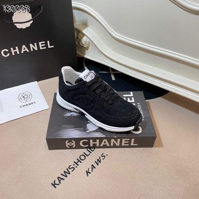 Chanel Leather Logo Shoes