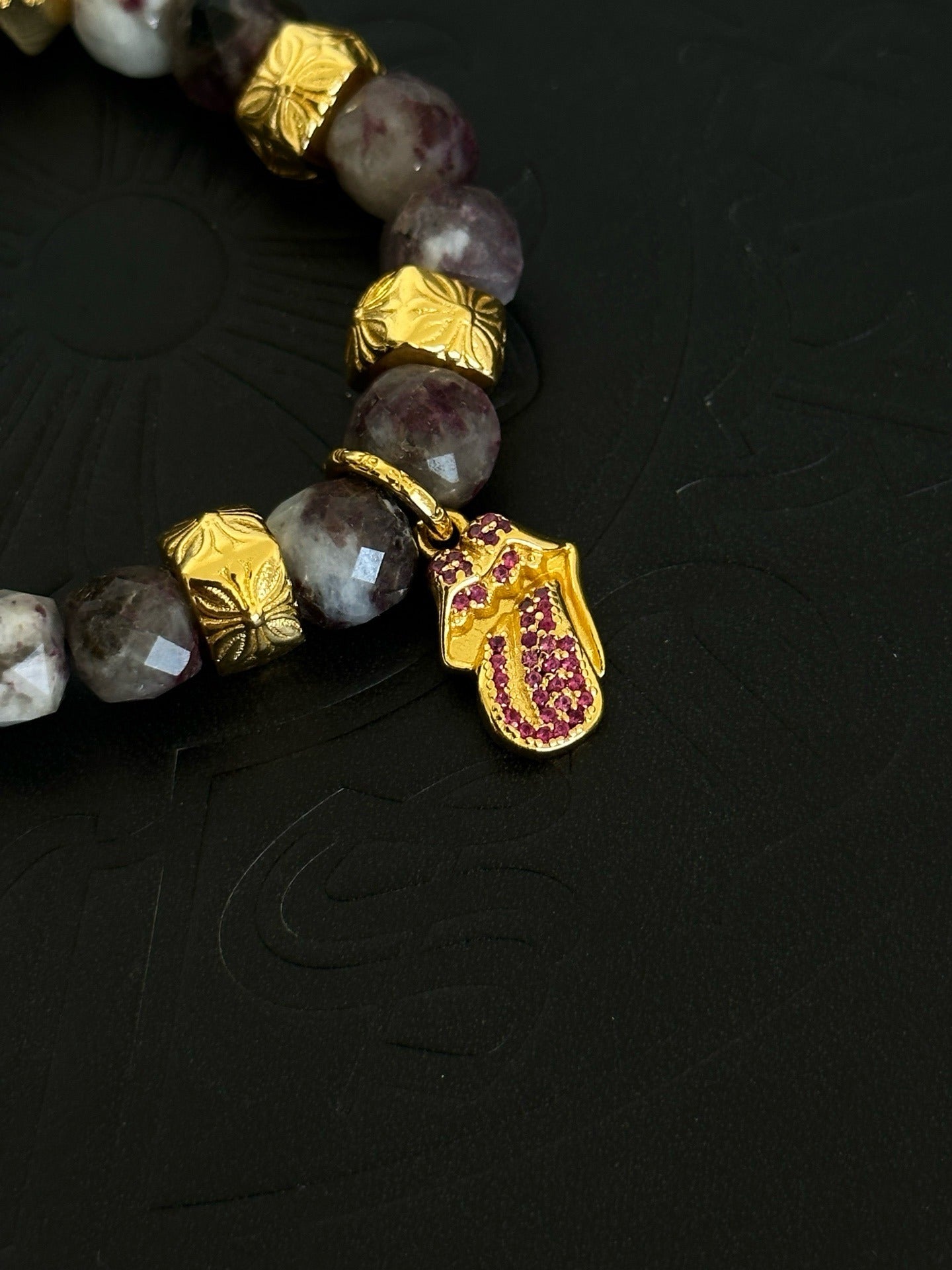 Chrome Hearts Sterling Silver Cross Bracelet