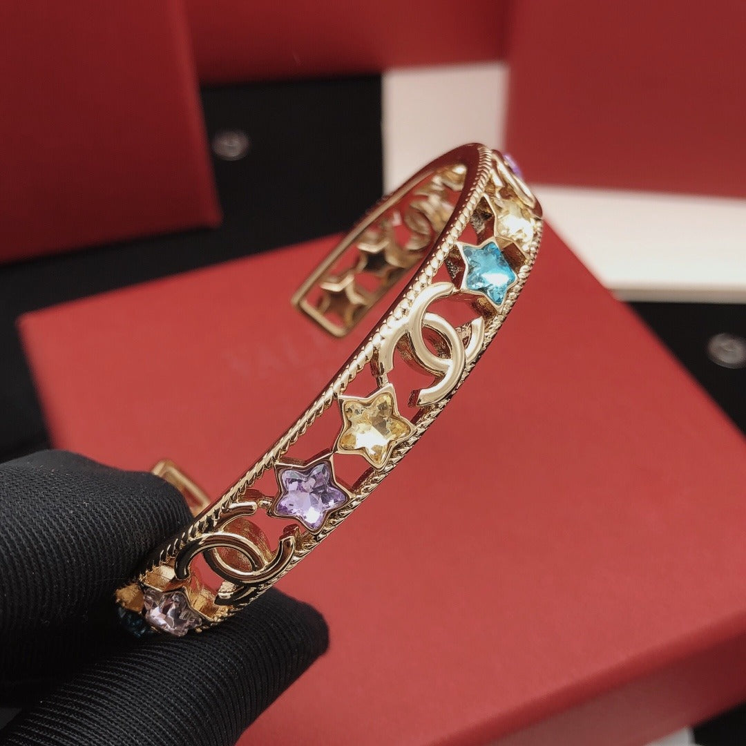 Chanel Brass Star Bracelet