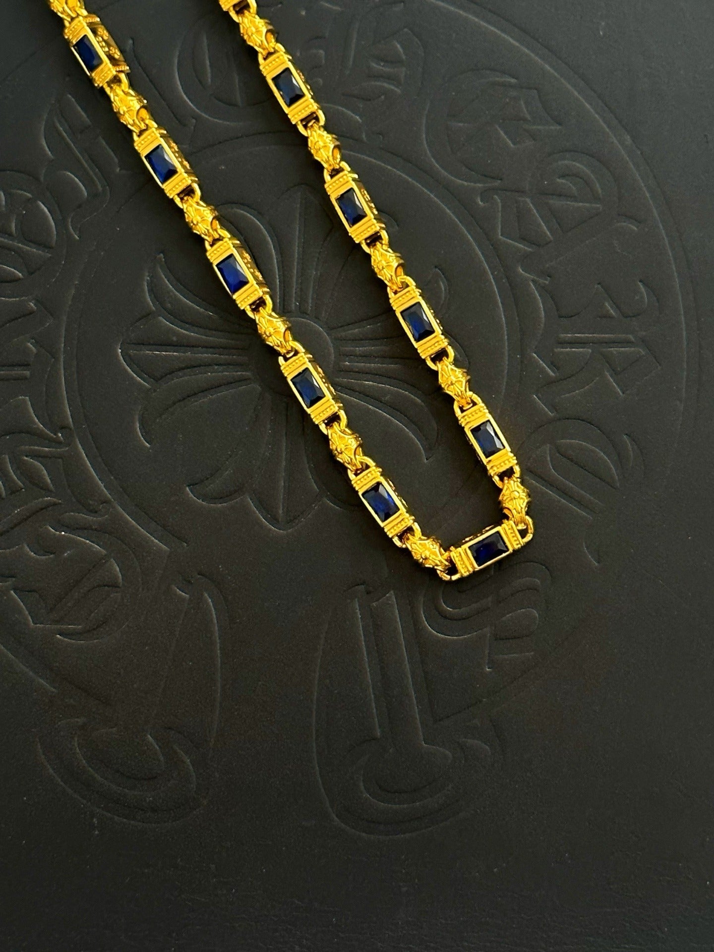 Chrome Hearts Sterling Silver Cross Necklace