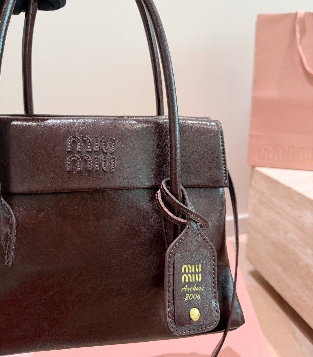 Miu Miu Logo Handbag