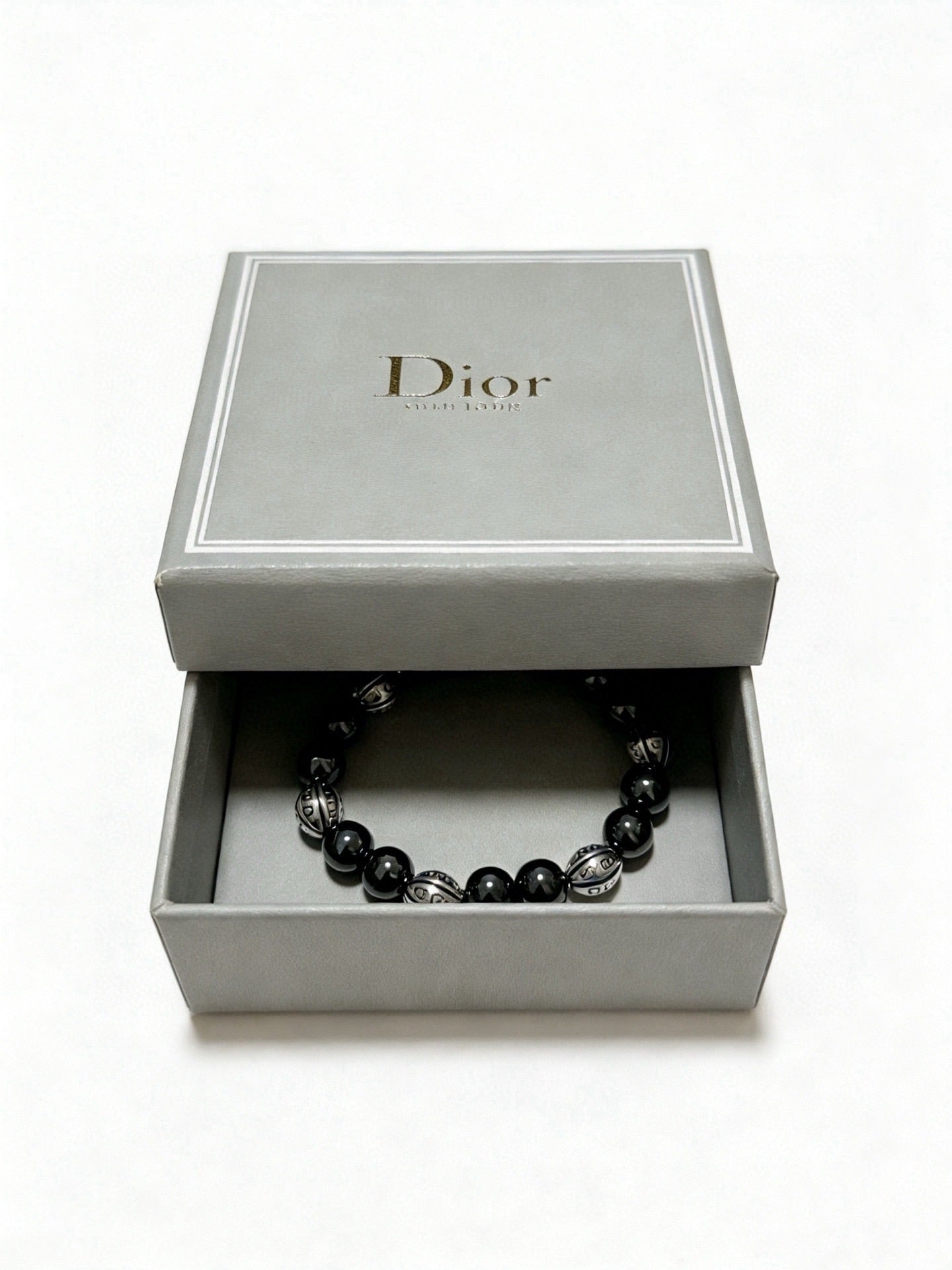 Dior Sterling Silver Vintage-Finish Bracelet