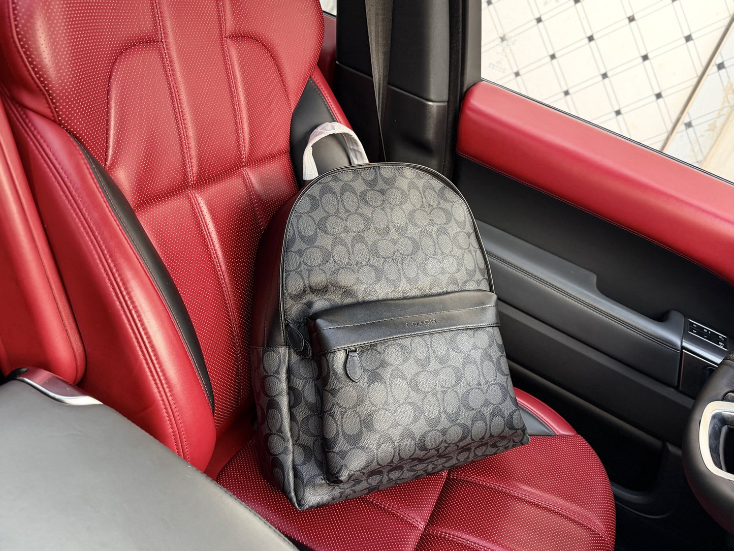 Coach Logo Backpack