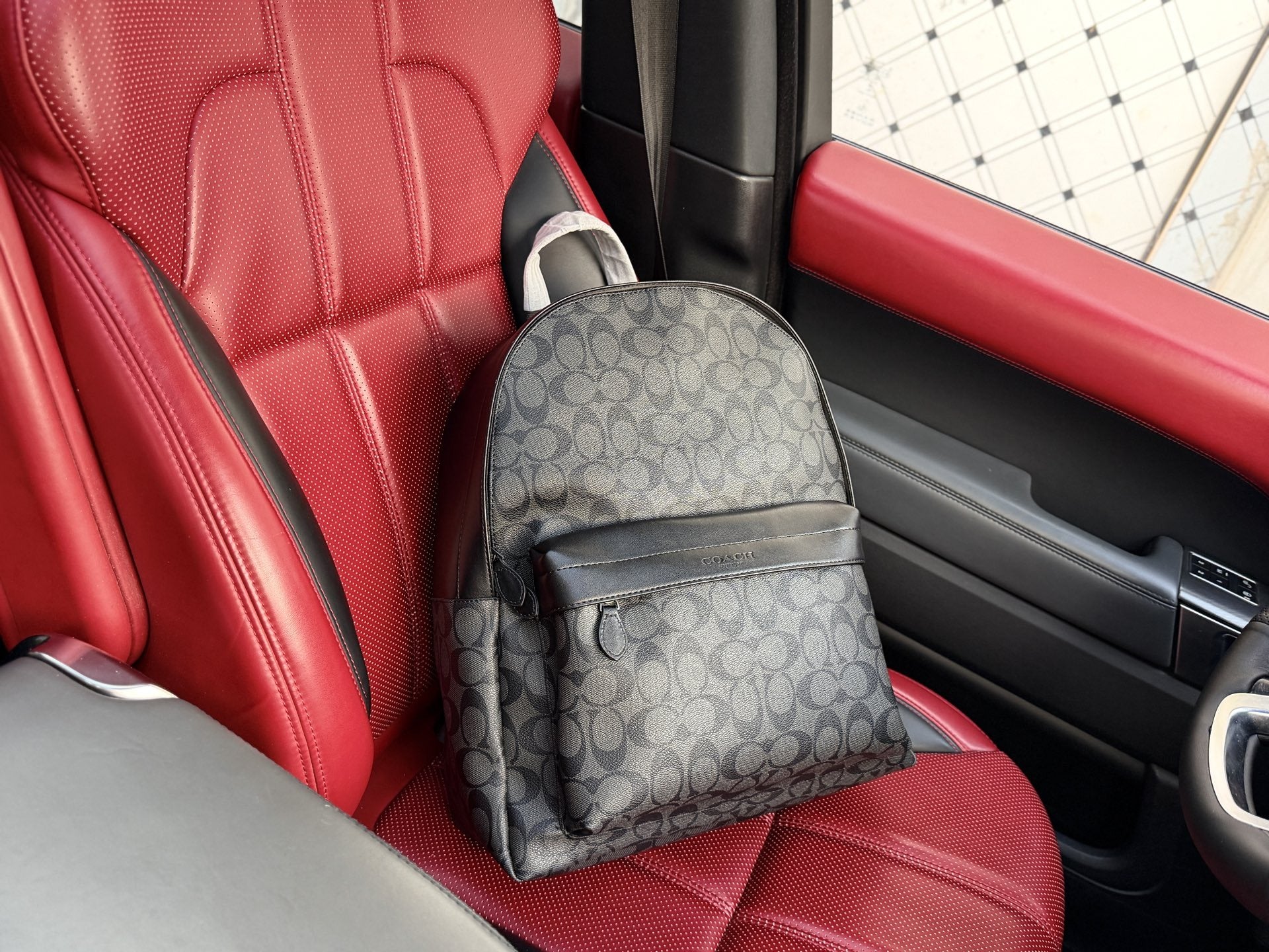 Coach Logo Backpack