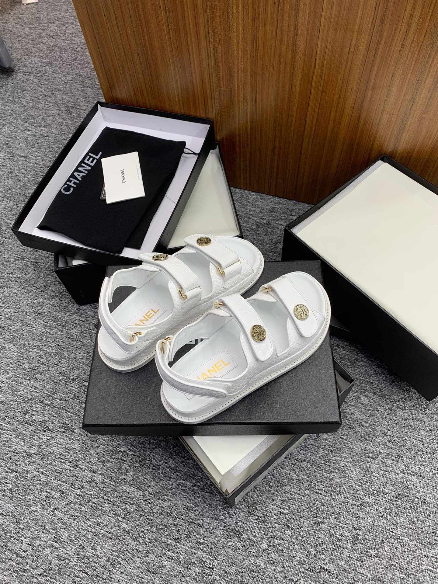 Chanel Lambskin Leather Sandals