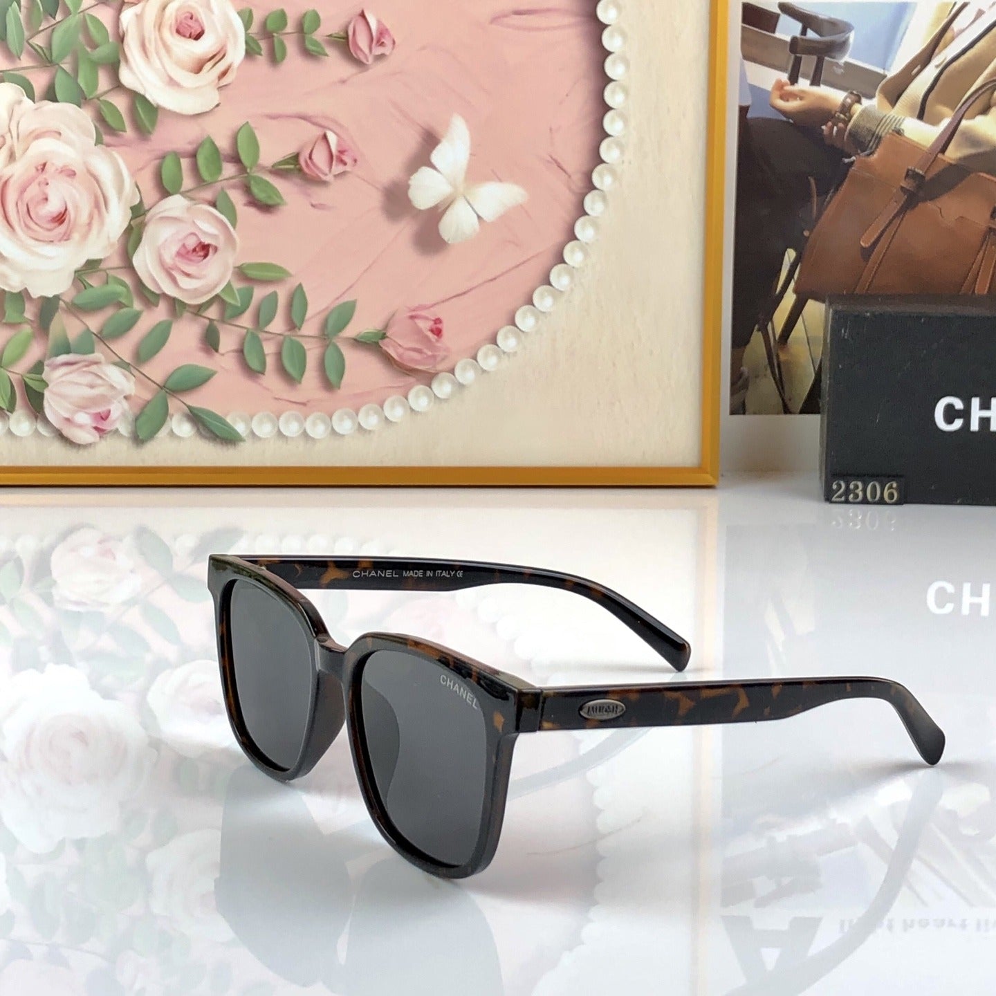 Chanel Vintage-Finish Sunglasses