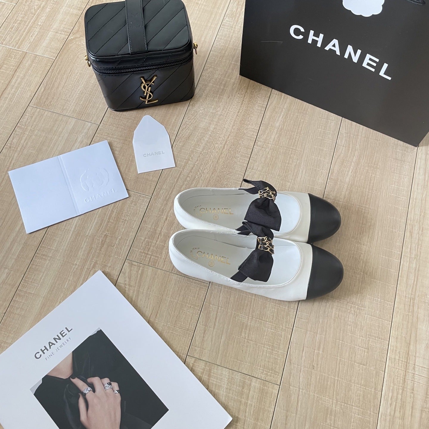 Chanel Leather Bow Shoes