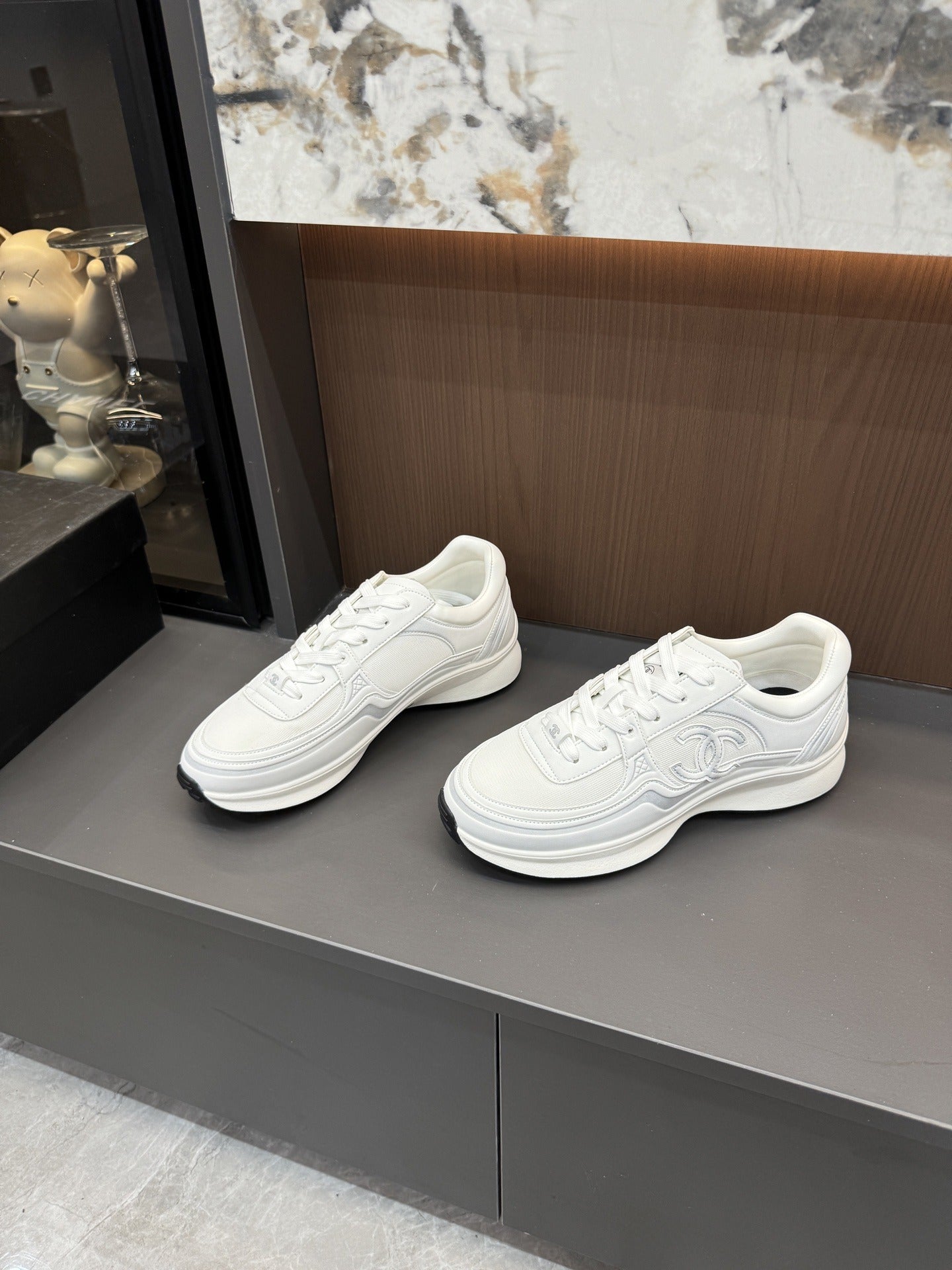 Chanel Canvas Logo Shoes
