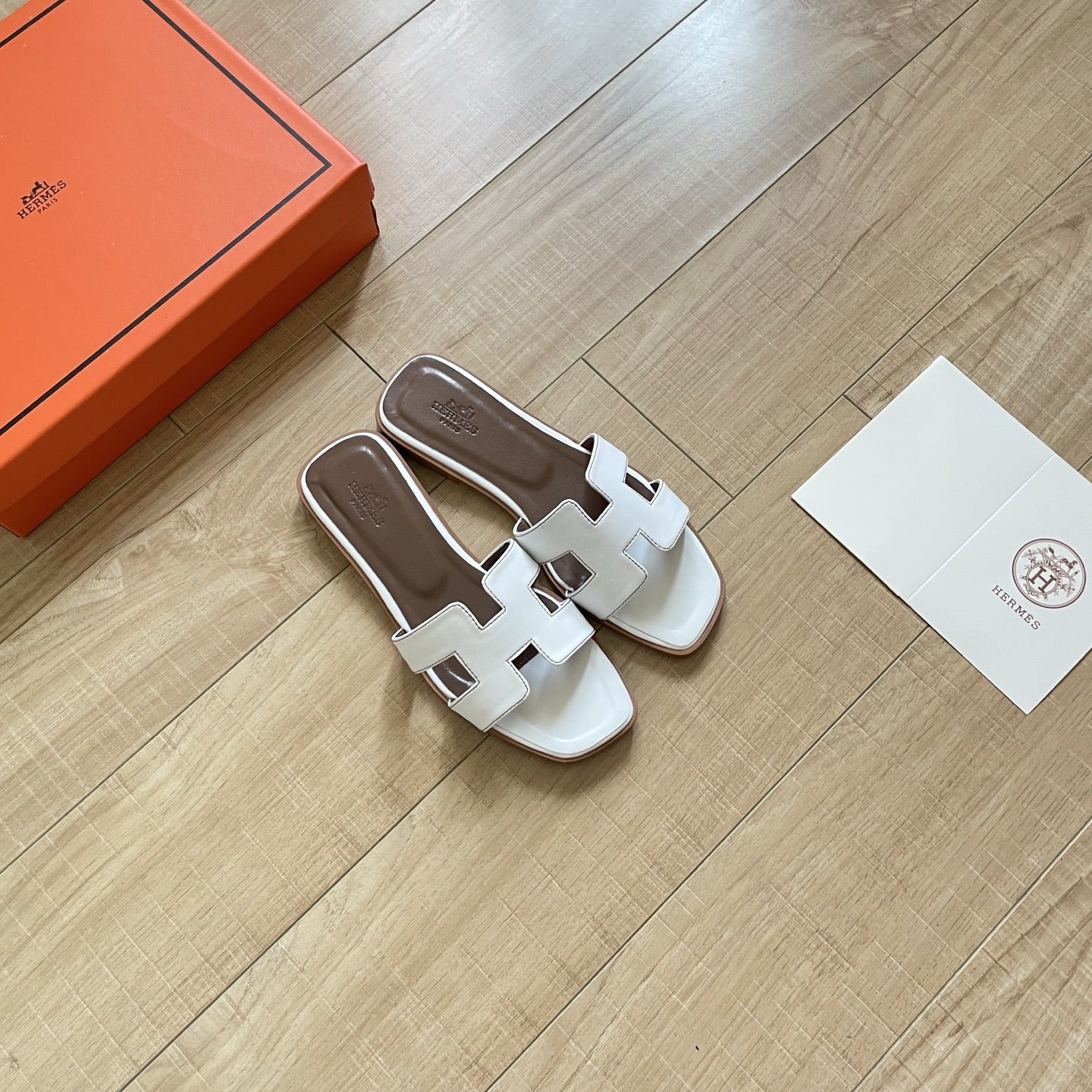 Hermes Leather Slides