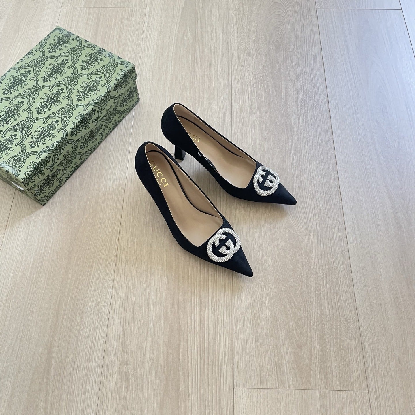 Gucci Crystal Heels