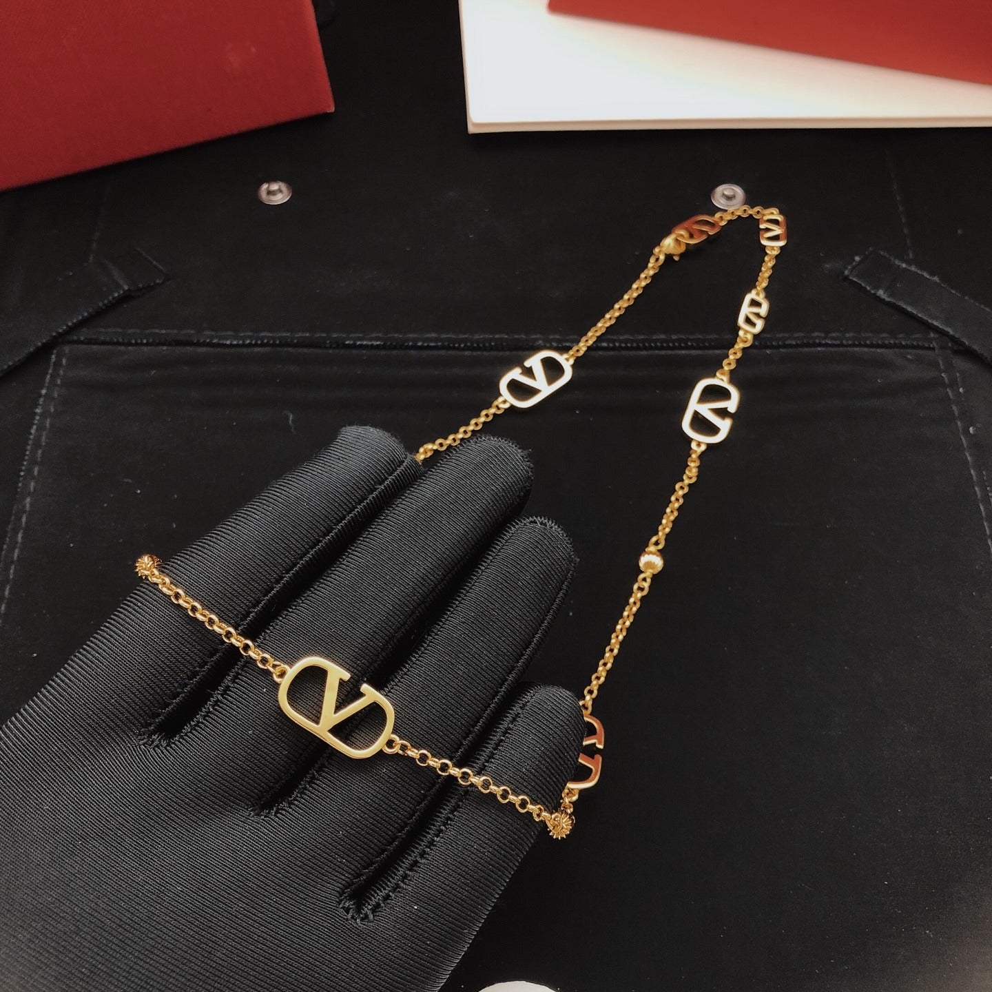 Valentino Brass Necklace