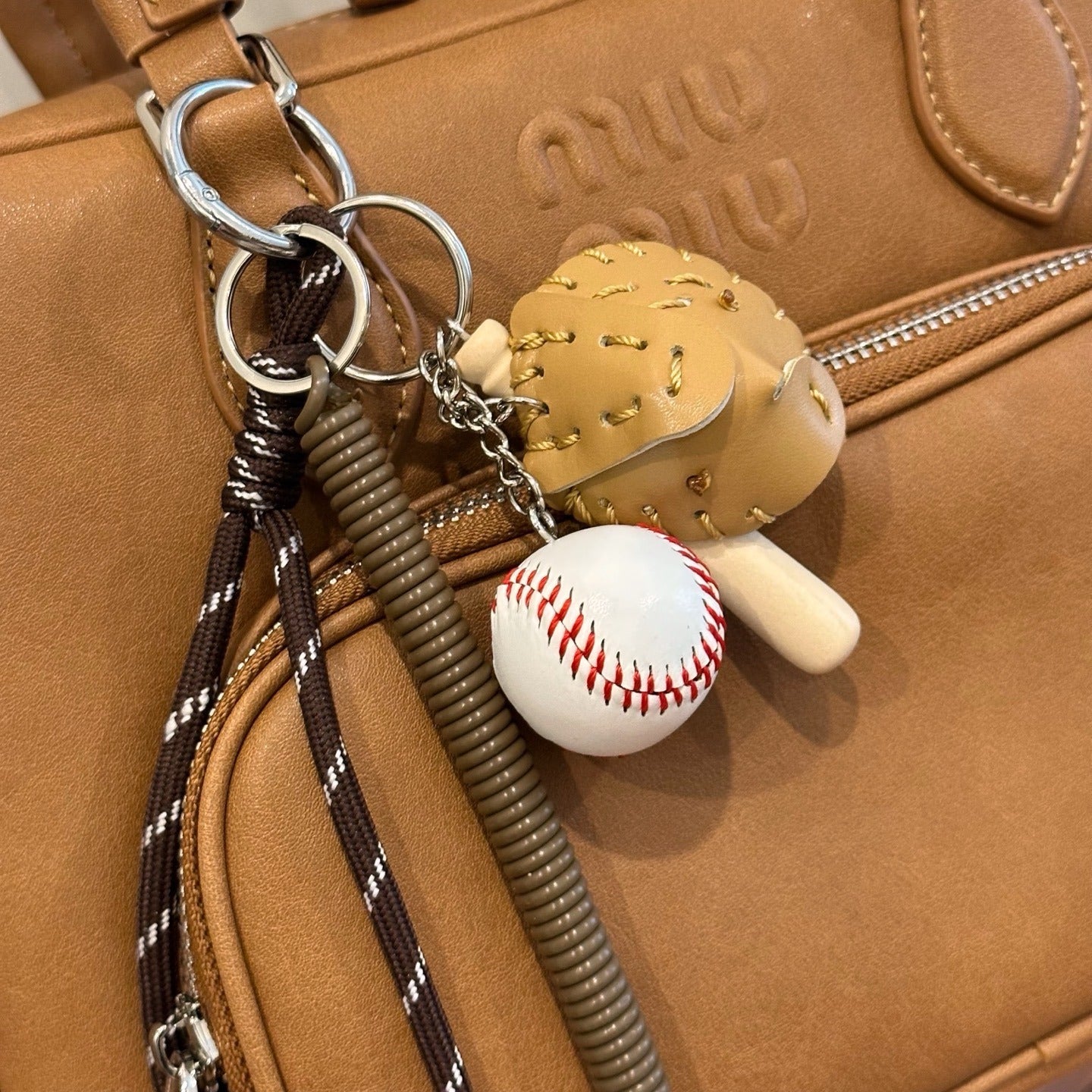 Miu Miu Lambskin Leather & Cotton Crossbody Bag