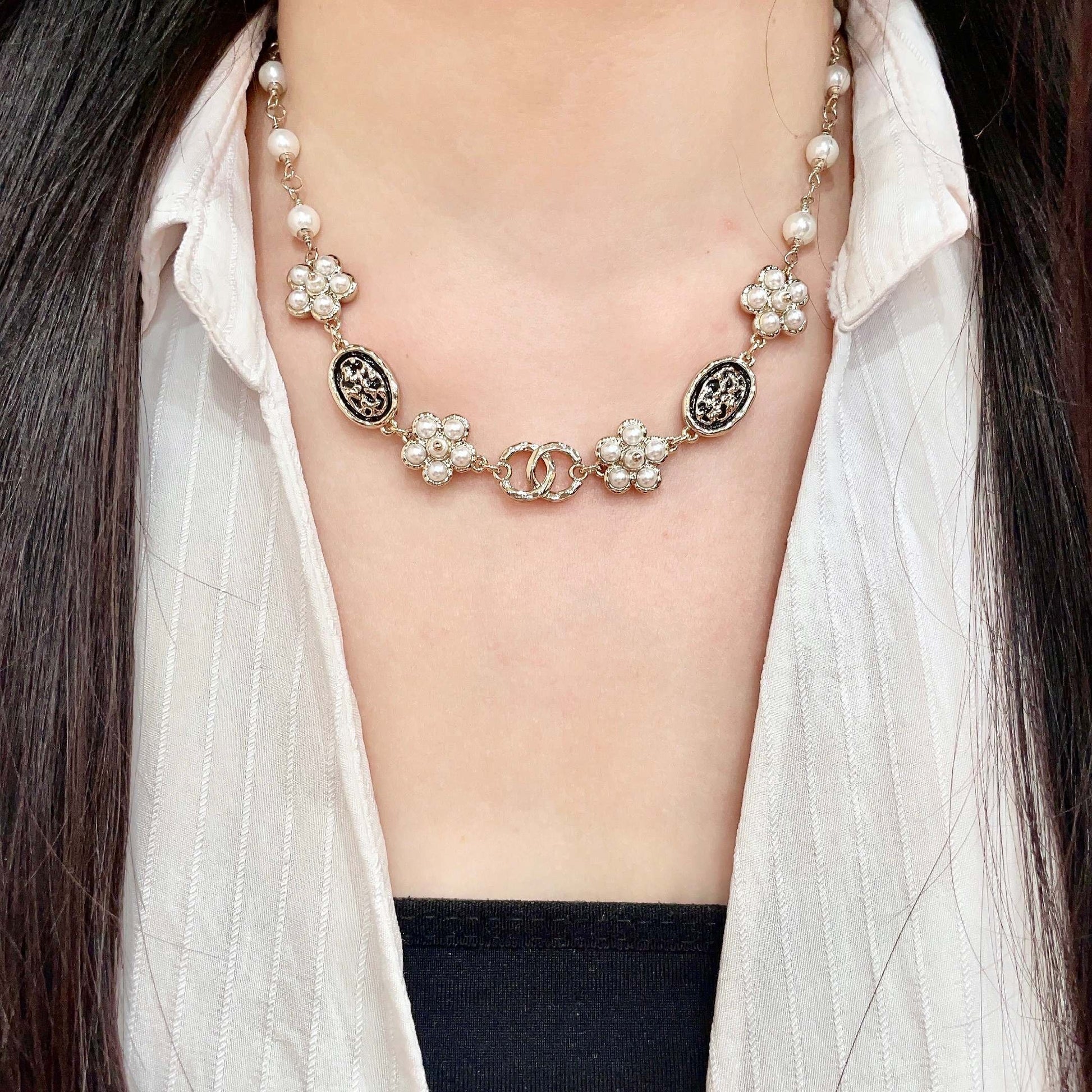 Chanel Logo Necklace