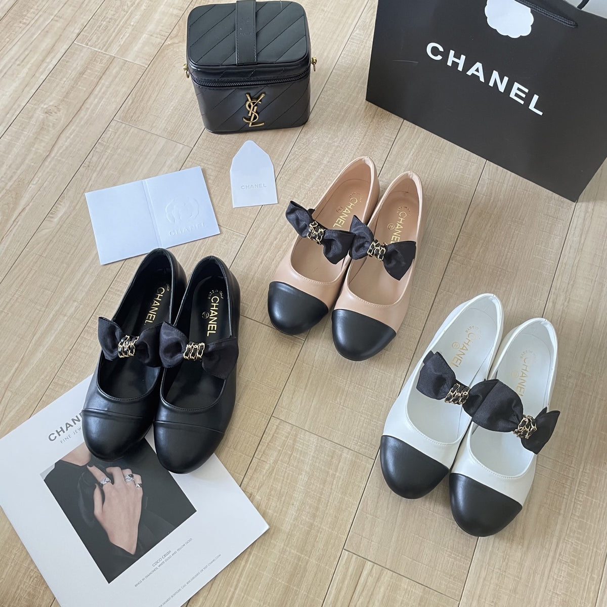 Chanel Leather Bow Shoes