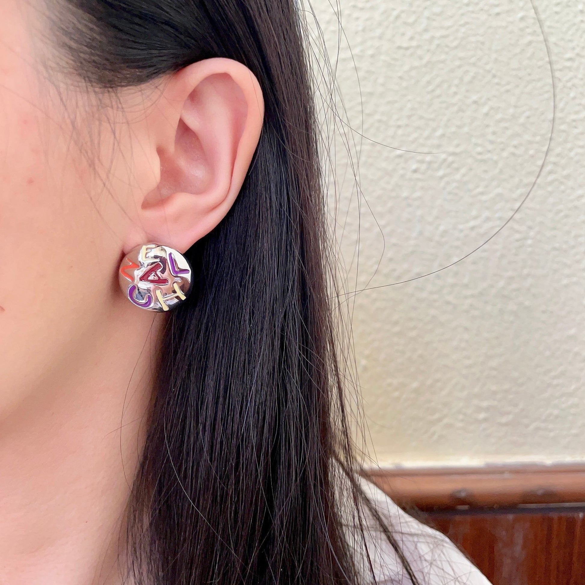 Chanel Logo Earrings