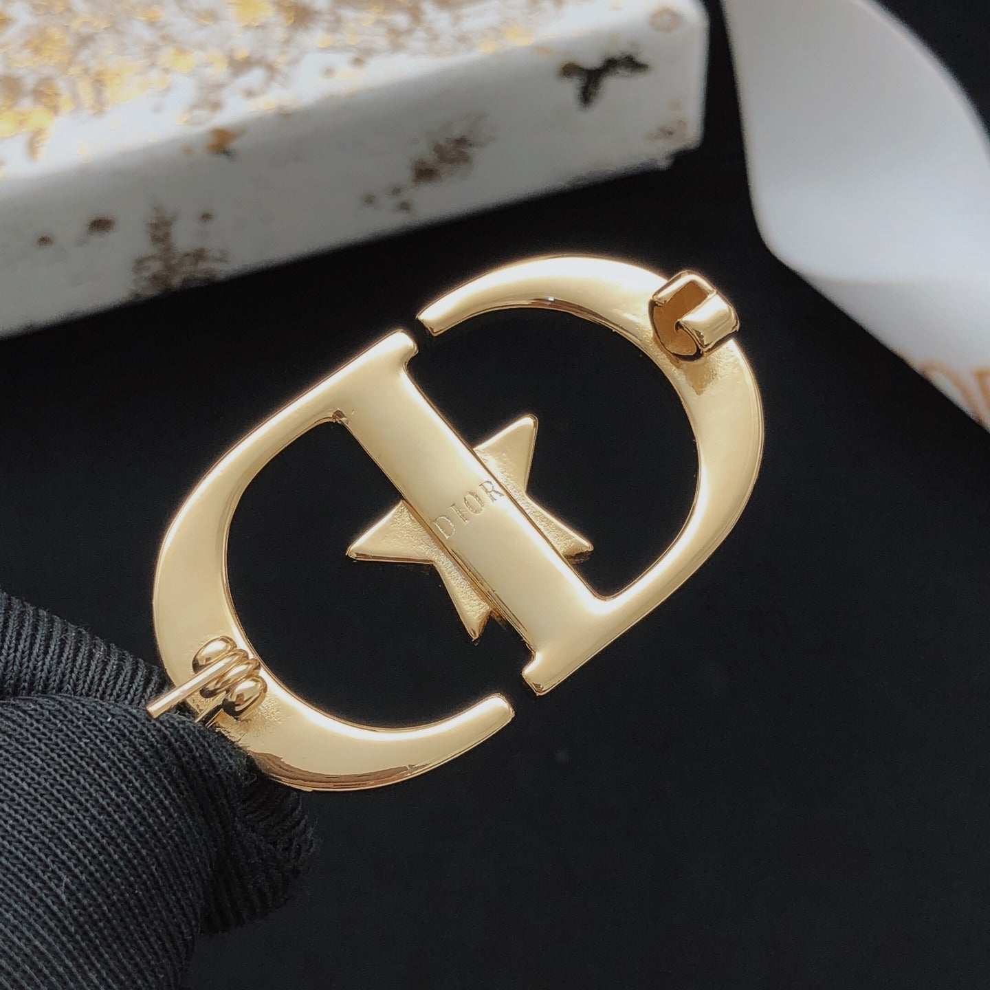 Dior Brass Star Brooch