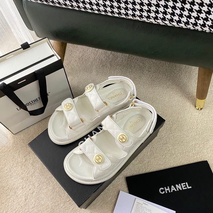 Chanel Lambskin Leather Sandals