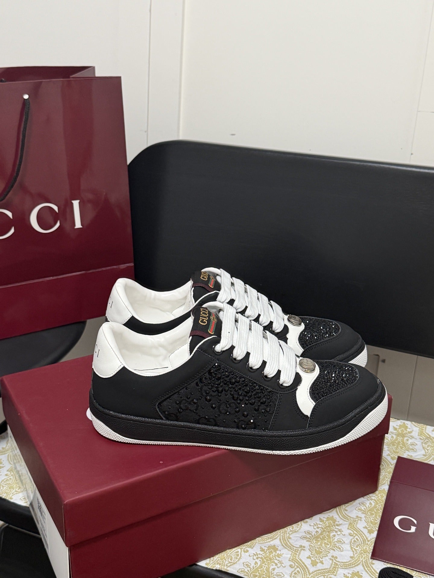 Gucci Crystal Sneakers