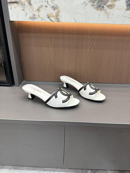 Chanel Lambskin Leather Openwork Slides