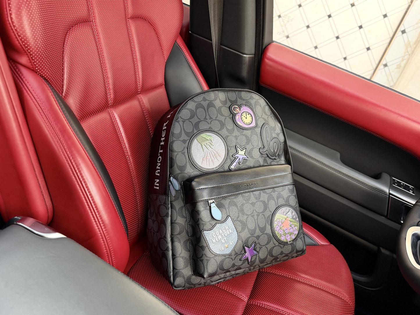 Coach Logo Backpack