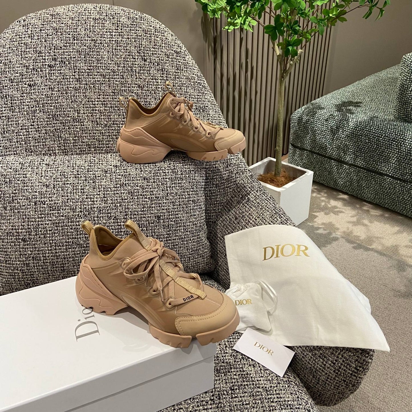 Dior Leather Logo Sneakers