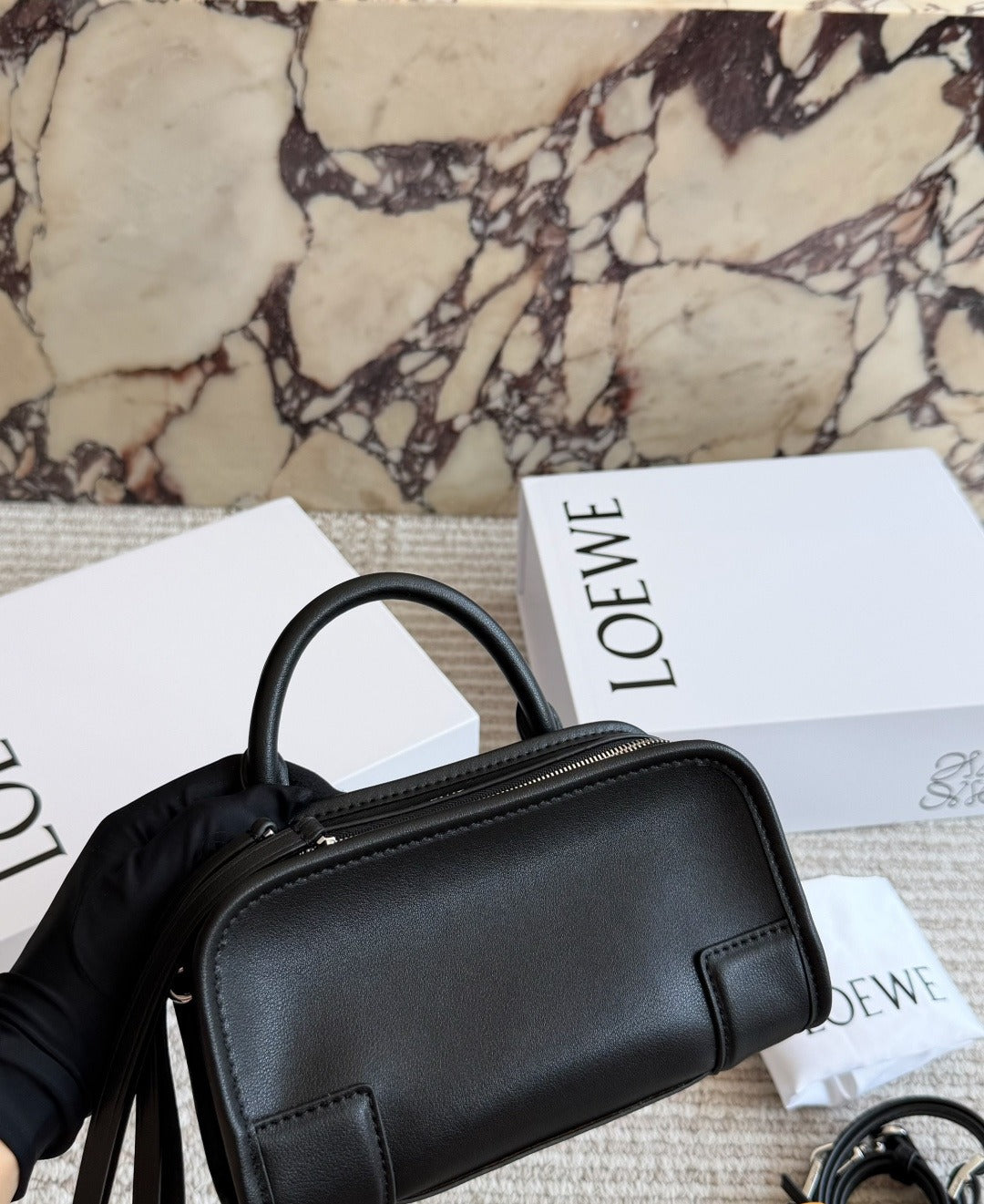 Loewe Calfskin Leather Logo Briefcase