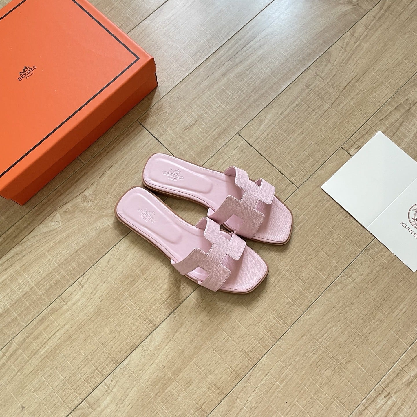 Hermes Leather Slides
