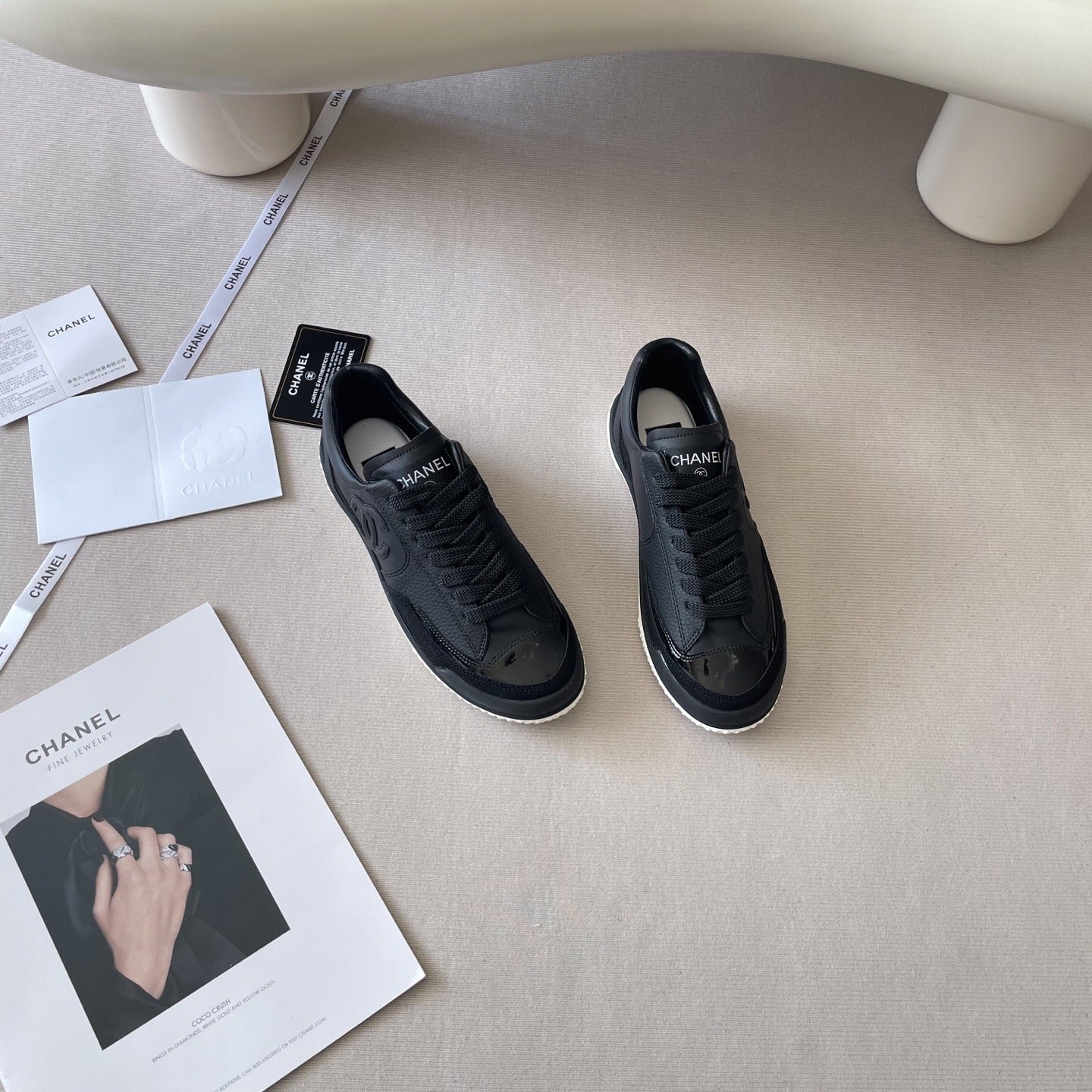 Chanel Leather Colorblock Shoes