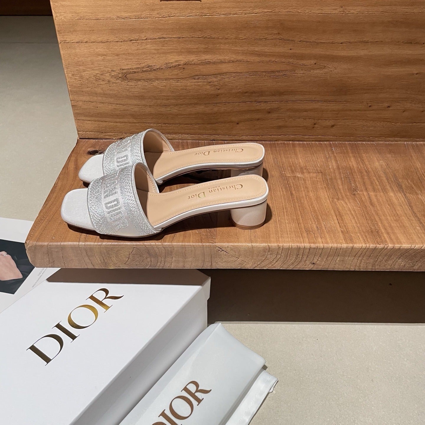 Dior Embroidered Slides