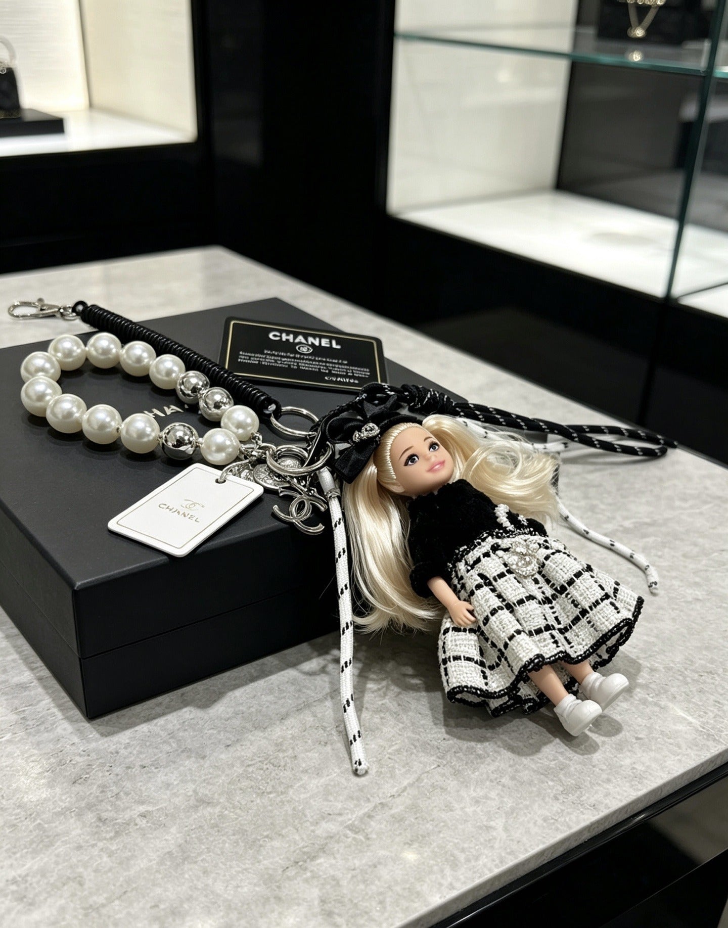 Chanel Vintage-Finish Keychain
