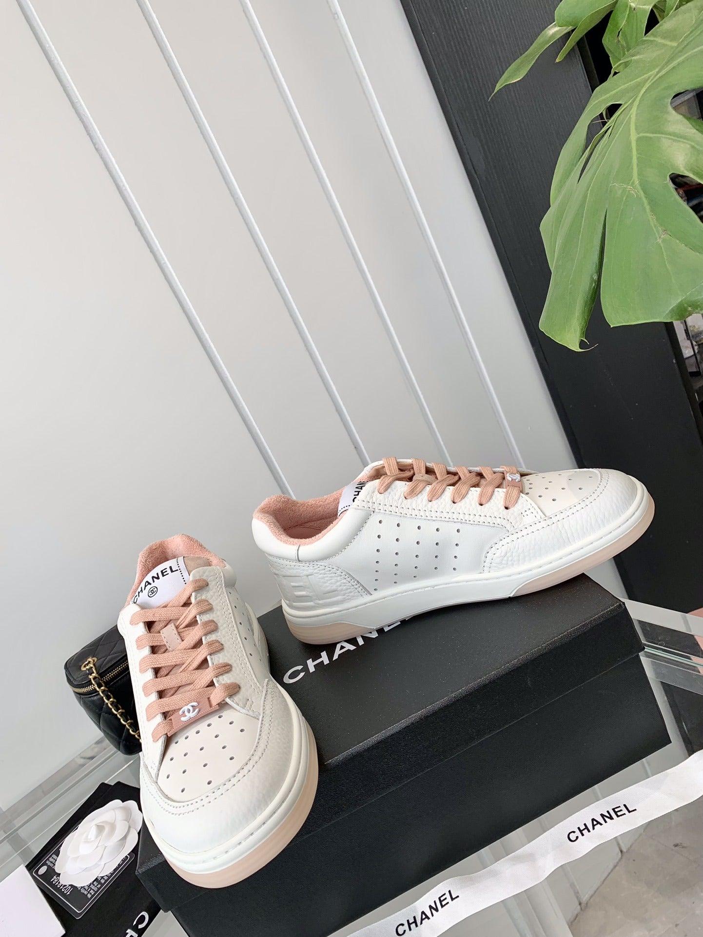 Chanel Logo Sneakers