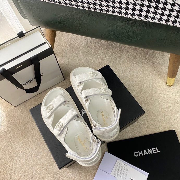 Chanel Lambskin Leather Sandals