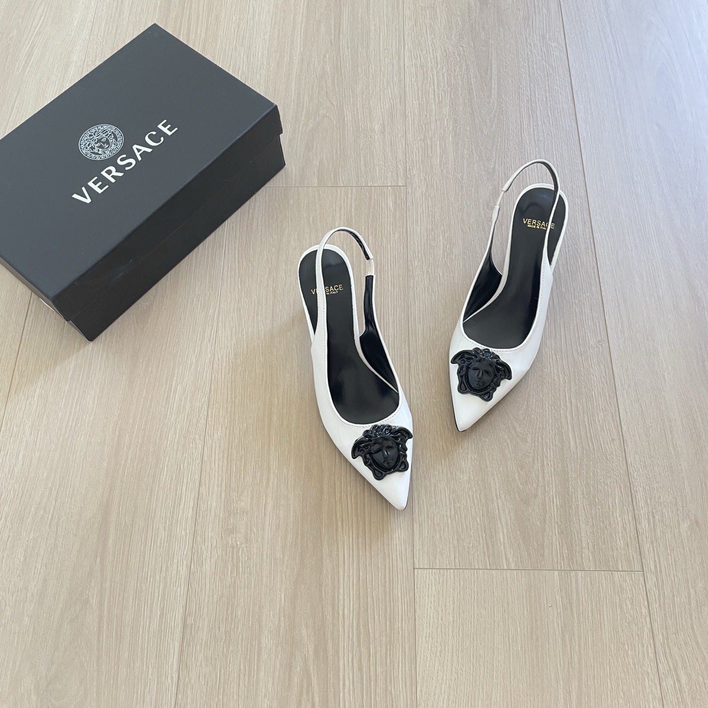Versace Lambskin Leather Sandals