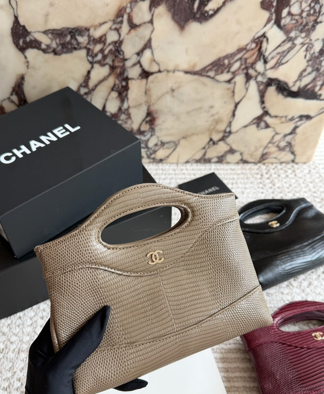Chanel Leather Logo Handbag