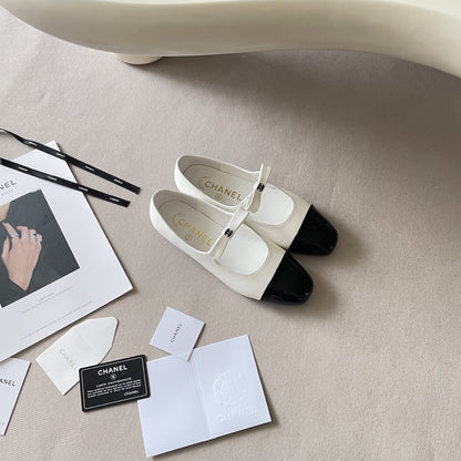 Chanel Leather Square Toe Shoes