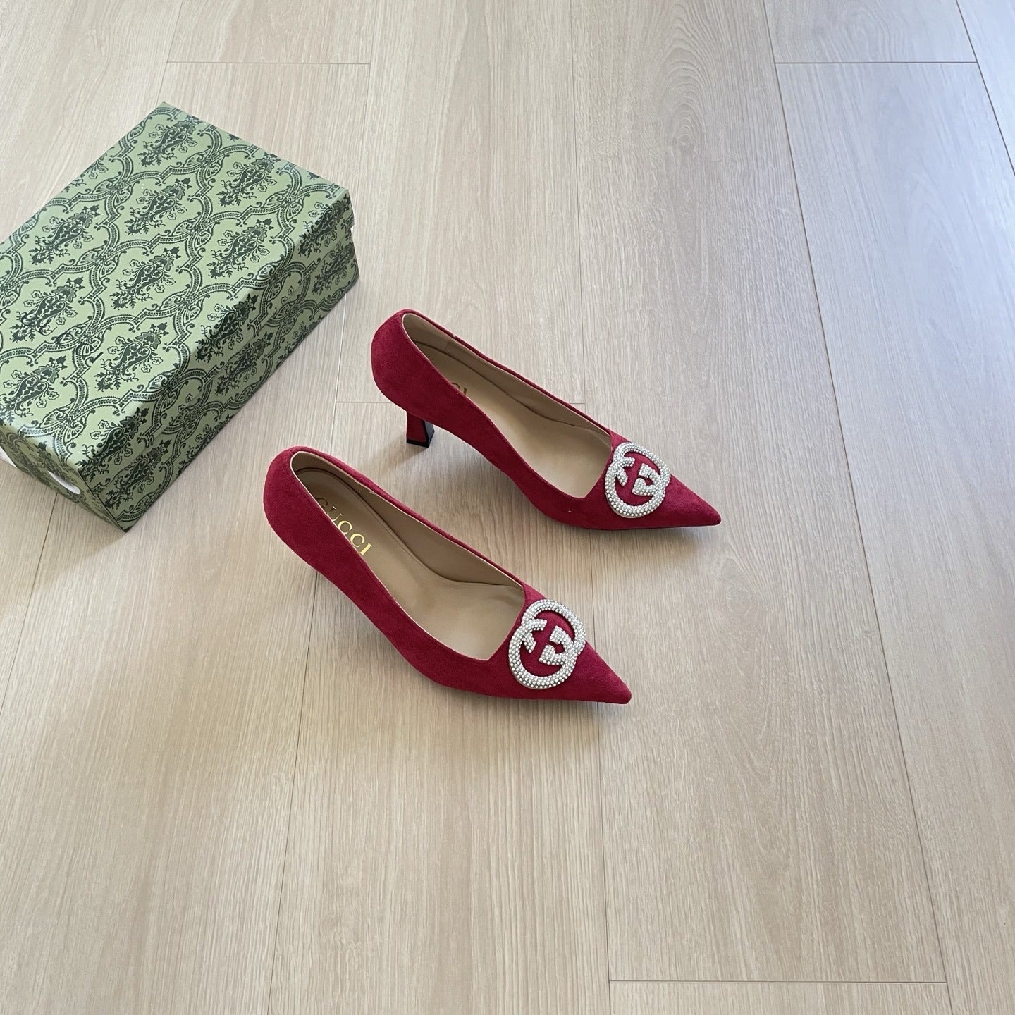 Gucci Crystal Heels