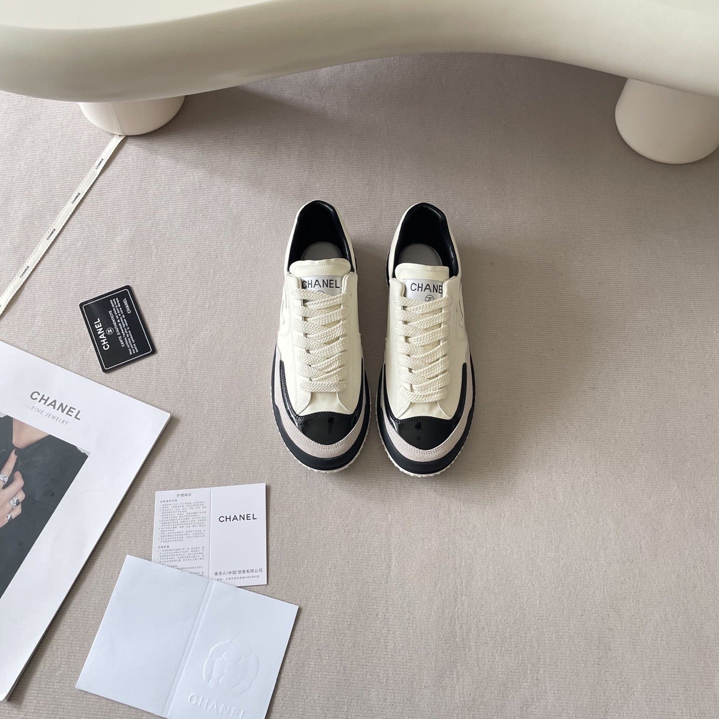Chanel Leather Colorblock Shoes
