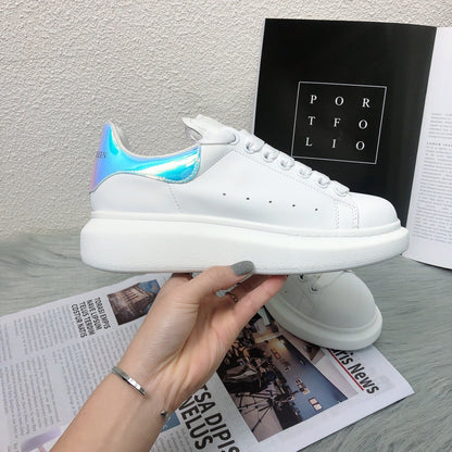 Alexander McQueen Lambskin Leather Logo Sneakers