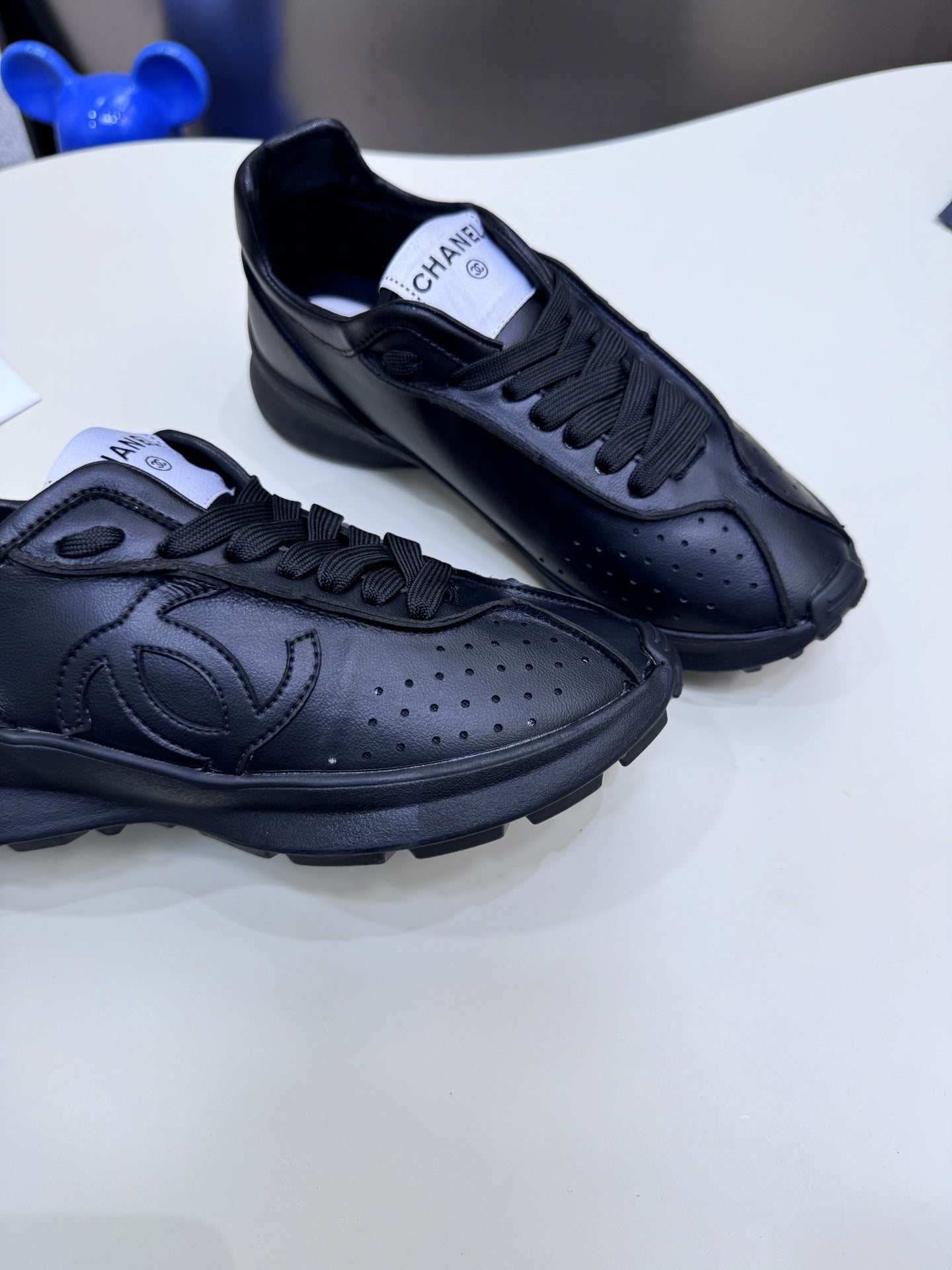 Chanel Leather Tennis Shoes